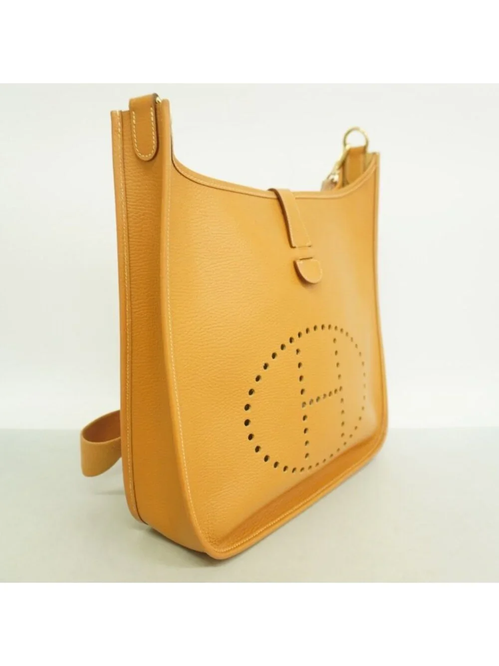 Hermes Shoulder Bag Evelyne Ardennes Natural Gold